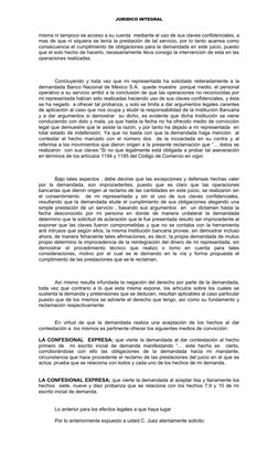 JURIDICO INTEGRAL
misma ni tampoco se acceso a su cuenta  mediante el uso de sus claves confidenciales, a
mas de que ni siqui