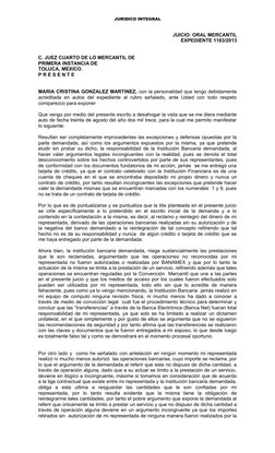JURIDICO INTEGRAL
JUICIO: ORAL MERCANTIL
EXPEDIENTE 1183/2013
C. JUEZ CUARTO DE LO MERCANTIL DE 
PRIMERA INSTANCIA DE 
TOLUCA