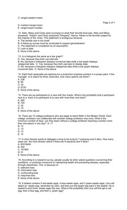 MMW Final Exam Reviewer Guide | PDF | Normal Distribution | Sampling ...
