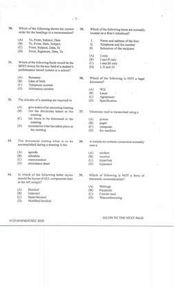 CXC Csec Edpm Paper 1 2020 | PDF