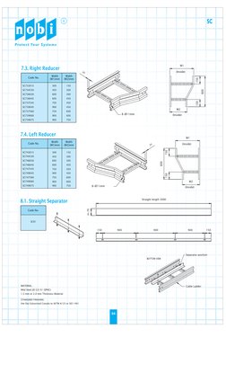 Cable Rack Slw Cable Tray Ladder SC/SLW Type NOBI Series | PDF