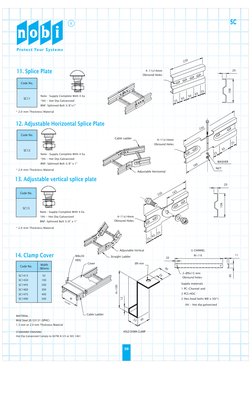 Cable Rack Slw Cable Tray Ladder SC/SLW Type NOBI Series | PDF