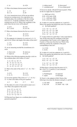 Grade 10 Math 2nd Quarter Exam | PDF | Circle | Angle