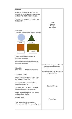DLP: Four Basic Shapes in Math 1 | PDF | Shape | Triangle