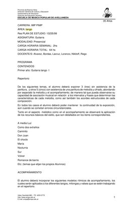Provincia de Buenos Aires 
Dirección General de Cultura y Educación 
Subsecretaría de Educación 
Dirección de Educación Artís