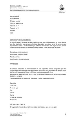 Provincia de Buenos Aires 
Dirección General de Cultura y Educación 
Subsecretaría de Educación 
Dirección de Educación Artís