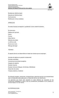 Provincia de Buenos Aires 
Dirección General de Cultura y Educación 
Subsecretaría de Educación 
Dirección de Educación Artís