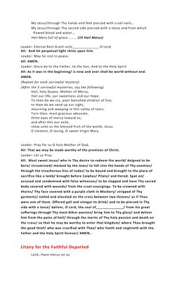 40 Days Prayer for the Departed Souls | PDF | Jesus | God The Father