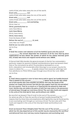 40 Days Prayer for the Departed Souls | PDF | Jesus | God The Father