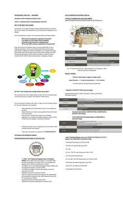 PROFESSIONAL PRACTICE 1  - REVIEWER 
Introduction: What is Professional Practice Course?
TOPIC 01: INTRODUCTION TO PROFESSION