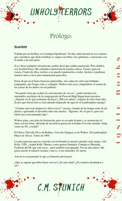 Prólogo: 
Scarlett 
Follada por un fuckboy en el antiguo hipódromo. No hay nada inusual en eso a menos 
que consideres qu