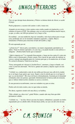 Una vez que derrapo hasta detenerme y Widow se detiene detrás de Alexei, se acabó 
el juego. 
Puede golpearnos y sacarnos