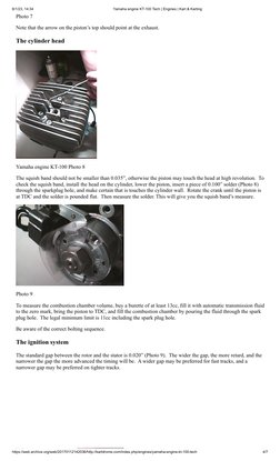 Yamaha KT-100 Engine Specifications | PDF | Piston | Manufactured Goods