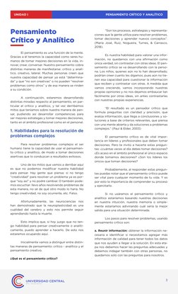 Guía sobre Pensamiento Crítico y Analítico | PDF | Pensamiento ...