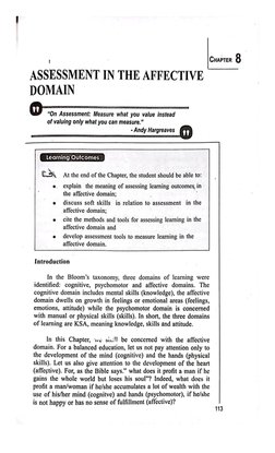 Chapter 6 Assessment in The Affective Domain | PDF