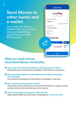 BDO Pay: Send Money & Payment Features | PDF | Qr Code | Credit Card
