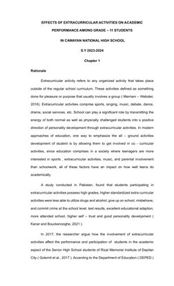 Effects of Extracurricular Activities on Academic Performance | PDF ...