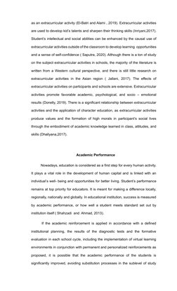 Effects of Extracurricular Activities on Academic Performance | PDF ...