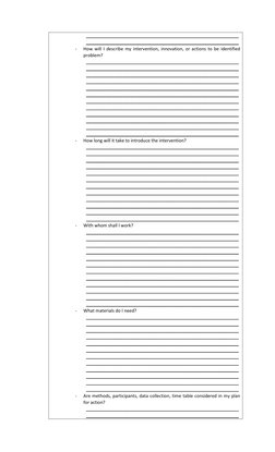 Initial Action Research Plan Guide | PDF | Action Research | Learning