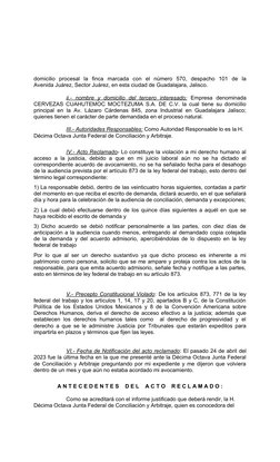 domicilio  procesal  la  finca  marcada  con  el  número  570,  despacho  101  de  la
Avenida Juárez, Sector Juárez, en esta