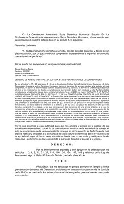C.-  La  Convención  Americana  Sobre  Derechos  Humanos  Suscrita  En  La
Conferencia Especializada Interamericana Sobre D