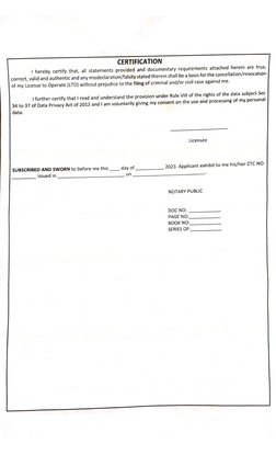Application Form For License To Operate | PDF