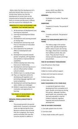 Key Concepts in Human Development | PDF | Cognitive Development ...