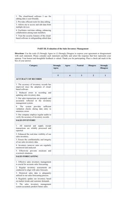 Cloud Storage Effectiveness Survey | PDF | Inventory | Cloud Computing