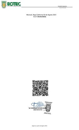 Facultad de Ingeniería 
  
Carta de Terminación 
 
 
 
 
Mexicali, Baja California 02 de Agosto 2021 
C.C.T. 05USU2362Q