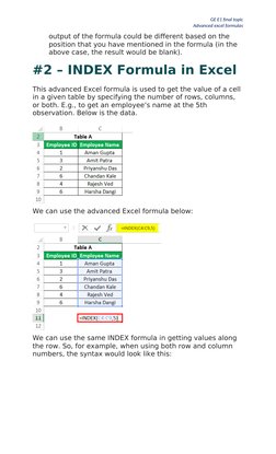 Advanced Excel Formulas Guide | PDF | Computer Programming | Computing