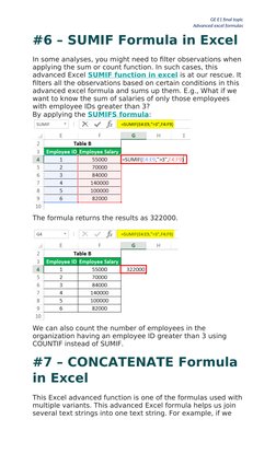 Advanced Excel Formulas Guide | PDF | Computer Programming | Computing