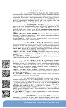 REGISTRO TITULO
P    R    U    E    B    A    S:
1.
LA  INSTRUMENTAL  PUBLICA  DE  ACTUACIONES,
consistente en todas y cada u