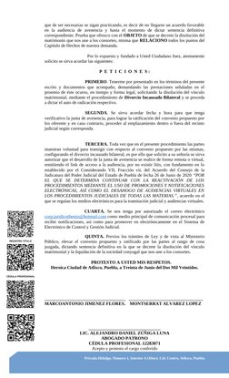 REGISTRO TITULO
que de ser necesarias se sigan practicando, es decir de no llegarse un acuerdo favorable
en  la  audiencia  d