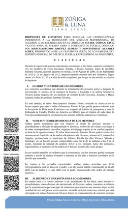 REGISTRO TITULO
PROPUESTA  DE  CONVENIO PARA  REGULAR  LAS  CONSECUENCIAS
INHERENTES  A  LA  DISOLUCIÓN  DEL  VÍNCULO  MATRIM