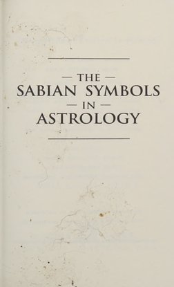 The Sabian Symbols in Astrology - Jones, Marc Edmund | PDF