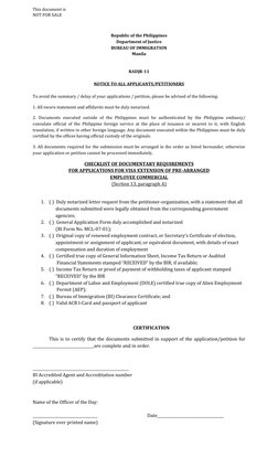 This document is 
NOT FOR SALE 
Republic of the Philippines 
Department of Justice 
BUREAU OF IMMIGRATION 
Manila 
 
 
RADJR-