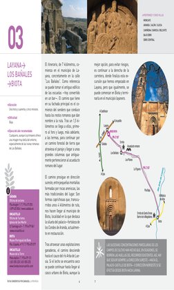 rutas senderistas por zaragoza, la provincia
El itinerario, de 7 kilómetros, co-
mienza en el municipio de La-
yana, concreta