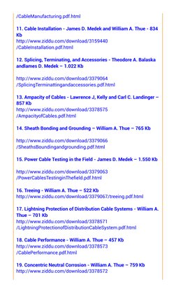/CableManufacturing.pdf.html
11. Cable Installation - James D. Medek and William A. Thue - 834
Kb
http://www.ziddu.com/downlo