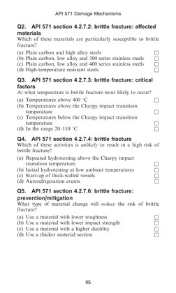 API 571 Damage Mechanisms Overview | PDF | Fracture | Steel