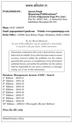 PUBLISHED BY :
Apram Singh
Quantum Publications
(A Unit of Quantum Page Pvt. Ltd.)
Plot No. 59/2/7, Site - 4, Industrial Are