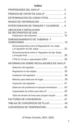 1
Indice
PROPIEDADES DEL GAS-LP ................................... 2
PRESION DE VAPOR DE GAS-LP ...........................