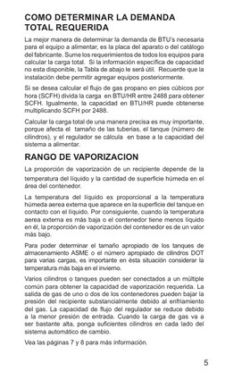 5
COMO DETERMINAR LA DEMANDA 
TOTAL REQUERIDA
La mejor manera de determinar la demanda de BTU’s necesaria 
para el equipo a a
