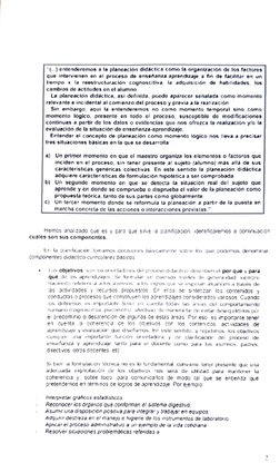 .) 
ontondoromos a la planoación didactica como la organización do los factoros 
que intervienen en ol procoso de onsenanza a