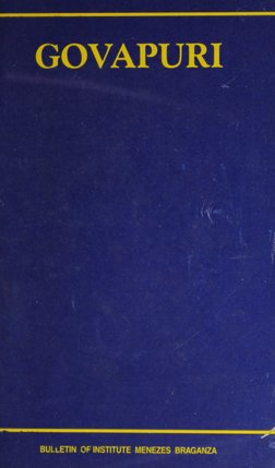 =- GOVAPURI
Fio
A.
BULLETIN OF INSTITUTE MENEZES BRAGANZA