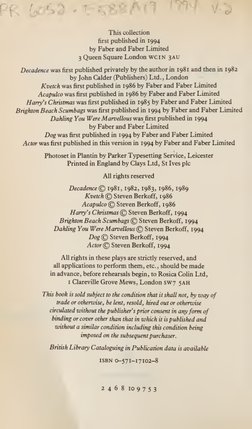 Steven Berkoff East Script