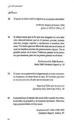 0 ), & írhhm im u rli
<syttfior
10 
El amor no tiene motivo alguno; es su propia eternidad.
Authentic Report of Sixteen Talks