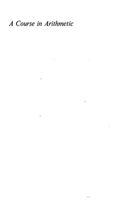 A Course in Arithmetic JP Serre | PDF