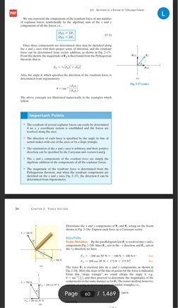 Coplanar Forces: Resultant Calculation | PDF | Euclidean Vector ...