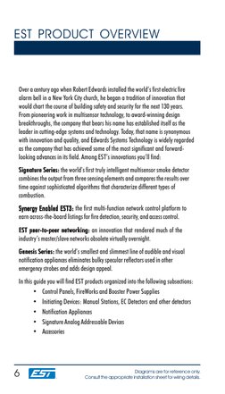 6
Diagrams are for reference only.
Consult the appropriate installation sheet for wiring details.
TM
EST PRODUCT OVERVIEW
Ove