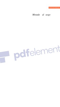 Mirando 
al sesgo 
